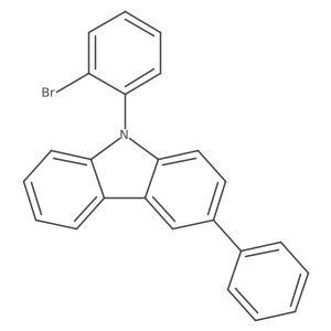 9-(2-Bromophenyl)-3-phenyl-9H-carbazole Structure
