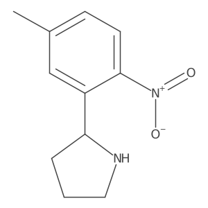 (R)-2-(5-Methyl-2-nitrophenyl)pyrrolidine Structure