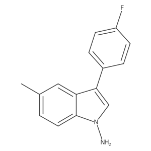 1-Amino-3-(4-fluorophenyl)-5-methyl-1H-indole结构式