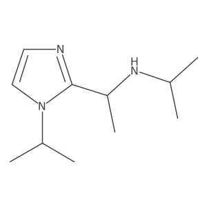N-(1-(1-isopropyl-1H-imidazol-2-yl)ethyl)propan-2-amine结构式