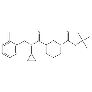 tert-Butyl 3-(cyclopropyl(2-methylbenzyl)carbamoyl)piperidine-1-carboxylate Structure