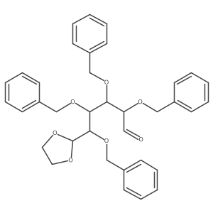 (2R,3S,4S,5S)-2,3,4,5-Tetrakis(benzyloxy)-5-(1,3-dioxolan-2-yl)pentanal Structure