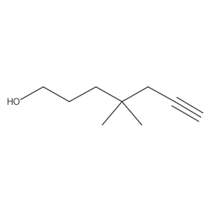 6-Heptyn-1-ol, 4,4-dimethyl-结构式
