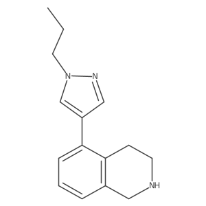 5-(1-Propyl-1H-pyrazol-4-yl)-1,2,3,4-tetrahydroisoquinoline结构式