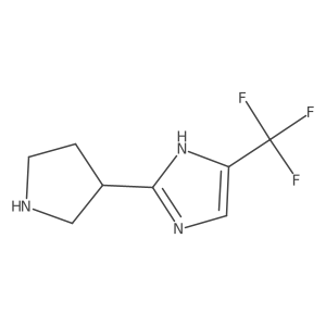 2-(pyrrolidin-3-yl)-5-(trifluoromethyl)-1H-imidazole结构式