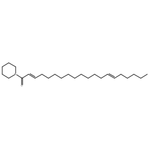 Piperidine, 1-(1-oxo-2,14-eicosadienyl)-, (E,Z)- Structure