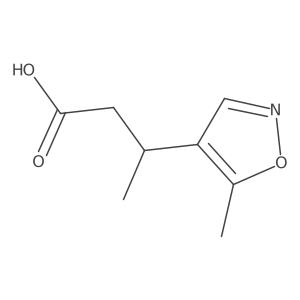 3-(5-Methyl-1,2-oxazol-4-yl)butanoic acid Structure