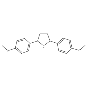 (2R,5R)-2,5-bis(4-methoxyphenyl)pyrrolidine结构式