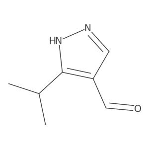 3-Isopropyl-1H-pyrazole-4-carbaldehyde结构式
