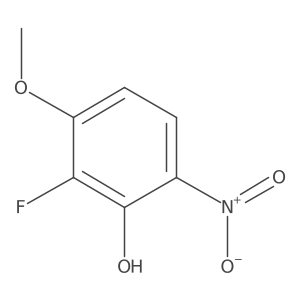 2-Fluoro-3-methoxy-6-nitrophenol结构式