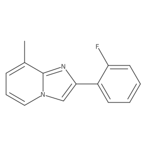2-(2-Fluorophenyl)-8-methylimidazo[1,2-a]pyridine Structure
