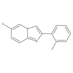 6-Fluoro-2-(o-tolyl)imidazo[1,2-a]pyridine结构式