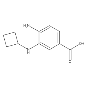 4-Amino-3-(cyclobutylamino)benzoic acid Structure