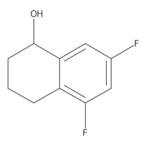 (1R)-5,7-difluoro-1,2,3,4-tetrahydronaphthalen-1-ol结构式