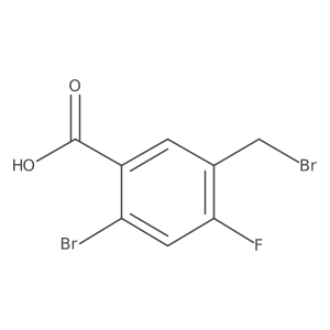 2-Bromo-5-(bromomethyl)-4-fluorobenzoic acid Structure