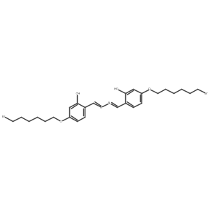 6,6'-(Hydrazine-1,2-diylidenebis(methanylylidene))bis(3-((6-bromohexyl)oxy)phenol) Structure