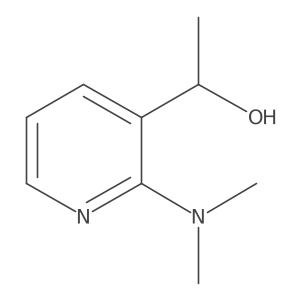 (1R)-1-[2-(dimethylamino)pyridin-3-yl]ethan-1-ol结构式
