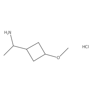 1-(3-Methoxycyclobutyl)ethanamine;hydrochloride Structure