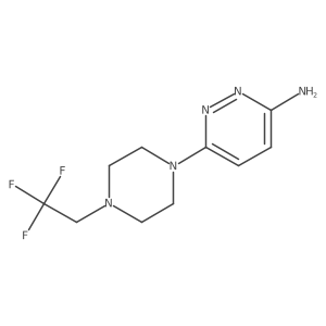 6-[4-(2,2,2-Trifluoroethyl)-1-piperazinyl]-3-pyridazinamine Structure