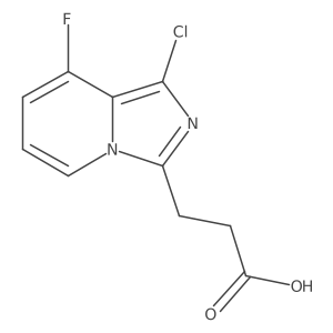 Imidazo[1,5-a]pyridine-3-propanoic acid, 1-chloro-8-fluoro- Structure