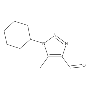 1-Cyclohexyl-5-methyl-1H-1,2,3-triazole-4-carbaldehyde结构式