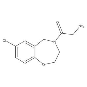 2-amino-1-(7-chloro-2,3-dihydrobenzo[f][1,4]oxazepin-4(5H)-yl)ethan-1-one Structure