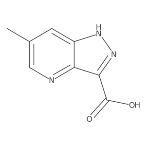 6-Methyl-1H-pyrazolo[4,3-b]pyridine-3-carboxylic acid结构式