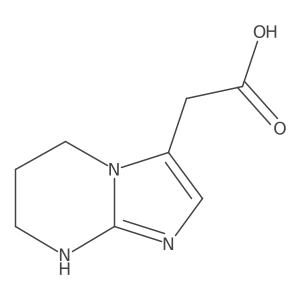 2-{5H,6H,7H,8H-imidazo[1,2-a]pyrimidin-3-yl}acetic acid结构式