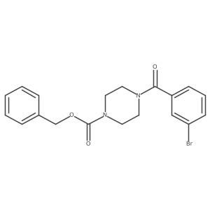 Benzyl 4-(3-bromobenzoyl)piperazine-1-carboxylate结构式