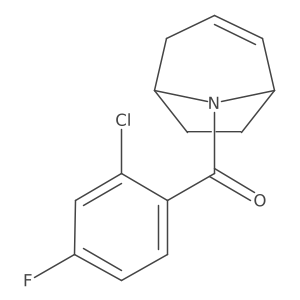 (1R,5S)-8-azabicyclo[3.2.1]oct-2-en-8-yl(2-chloro-4-fluorophenyl)methanone Structure