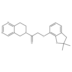 1-(7,8-dihydropyrido[4,3-d]pyrimidin-6(5H)-yl)-2-((2,2-dimethyl-2,3-dihydrobenzofuran-7-yl)oxy)ethanone Structure