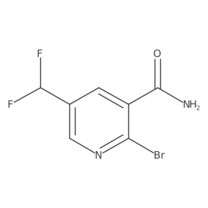 2-Bromo-5-(difluoromethyl)nicotinamide Structure