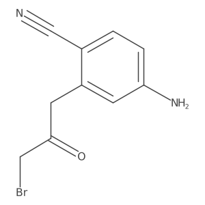 1-(5-Amino-2-cyanophenyl)-3-bromopropan-2-one结构式