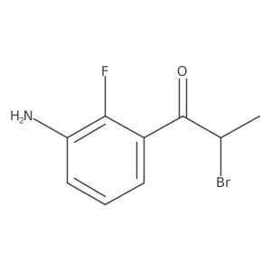 1-(3-Amino-2-fluorophenyl)-2-bromopropan-1-one Structure