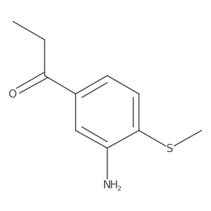 1-(3-Amino-4-(methylthio)phenyl)propan-1-one Structure