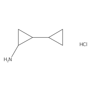 (1S,2R)-[1,1'-Bi(cyclopropan)]-2-amine hydrochloride结构式