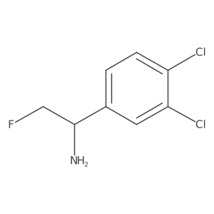 1-(3,4-Dichlorophenyl)-2-fluoroethan-1-amine Structure