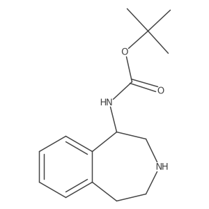 Tert-butyl N-(2,3,4,5-tetrahydro-1H-3-benzazepin-5-yl)carbamate结构式