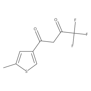 4,4,4-Trifluoro-1-(5-methylthiophen-3-yl)butane-1,3-dione结构式