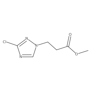 methyl 3-(3-chloro-1H-1,2,4-triazol-1-yl)propanoate结构式