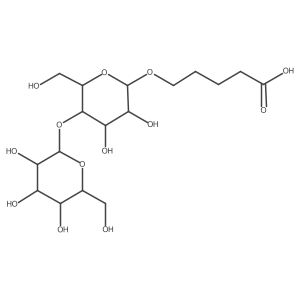 5-(beta-D-Lactopyranosyl-oxy)pentanoic acid Structure
