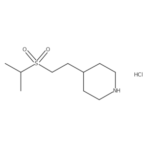 4-[2-(Propane-2-sulfonyl)ethyl]piperidine hydrochloride Structure