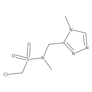 1-chloro-N-methyl-N-[(4-methyl-4H-1,2,4-triazol-3-yl)methyl]methanesulfonamide Structure