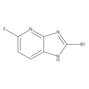 2-Bromo-5-fluoro-3H-imidazo[4,5-b]pyridine结构式