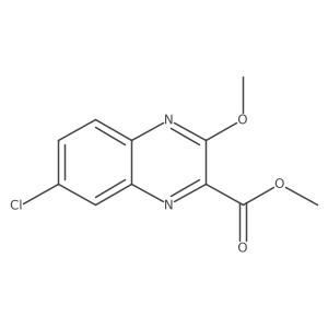 7-Chloro-3-methoxy-2-quinoxalinecarboxylic acid methyl ester结构式