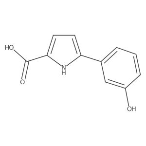 5-(3-Hydroxyphenyl)-1H-pyrrole-2-carboxylic acid Structure
