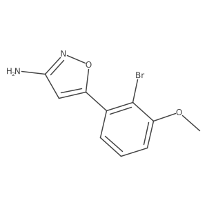 5-(2-Bromo-3-methoxyphenyl)-1,2-oxazol-3-amine Structure
