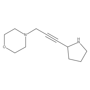 4-(3-(Pyrrolidin-2-yl)prop-2-yn-1-yl)morpholine结构式