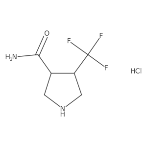 4-(Trifluoromethyl)pyrrolidine-3-carboxamide hydrochloride Structure