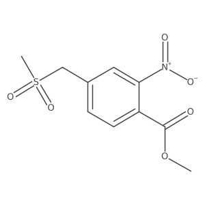 Methyl 4-((methylsulfonyl)methyl)-2-nitrobenzoate Structure